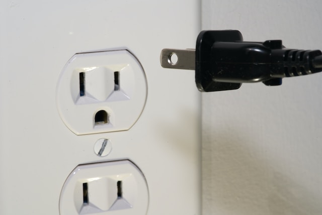An electrical plug and outlet