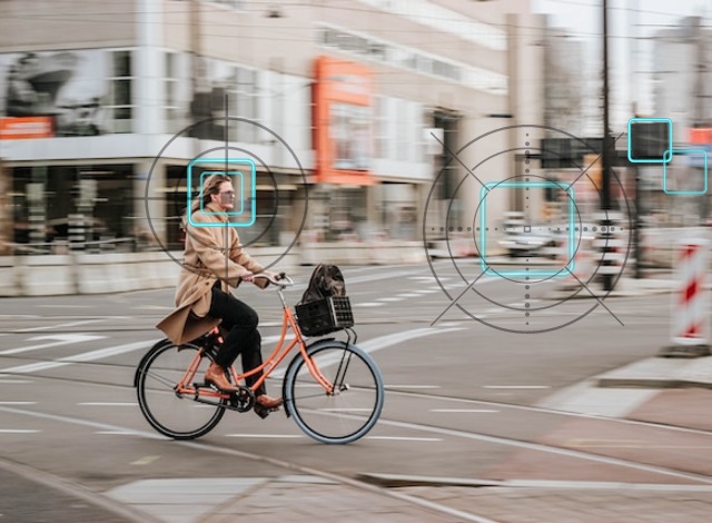 Woman on a bicycle