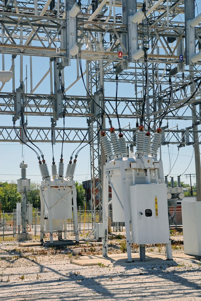 Infrastructure at an electrical power plant